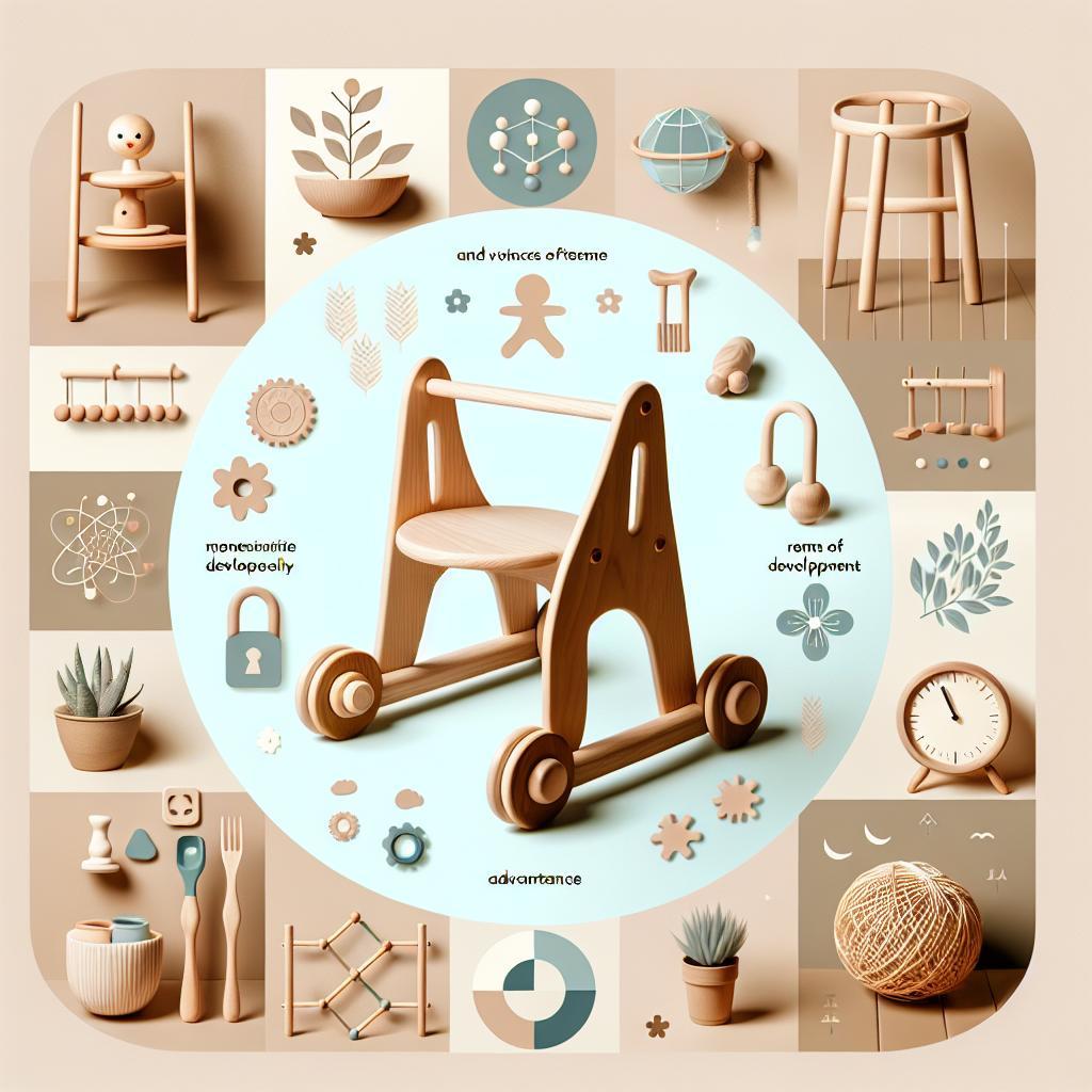 Caminador Montessori de madera: 5 ventajas para el desarrollo infantil