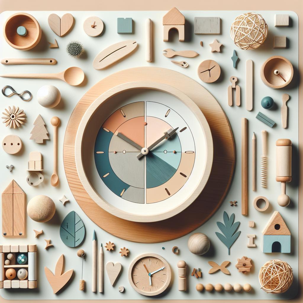 5 beneficios del reloj montessori madera para el aprendizaje infantil