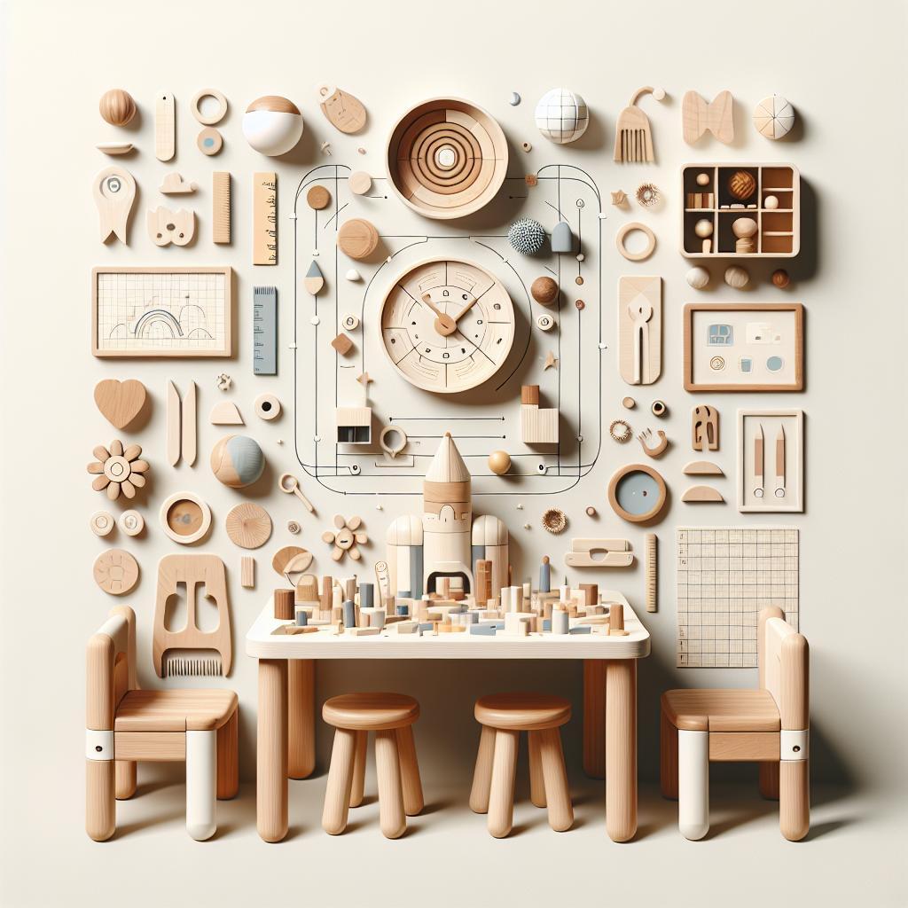 5 beneficios clave de los muebles montessori de madera para niños