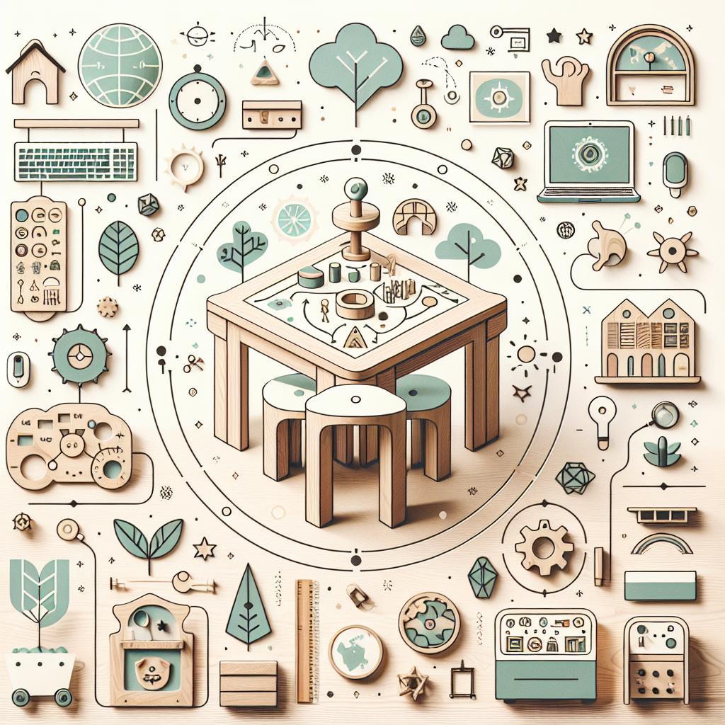 5 beneficios clave de la tabla montessori madera para tu hijo