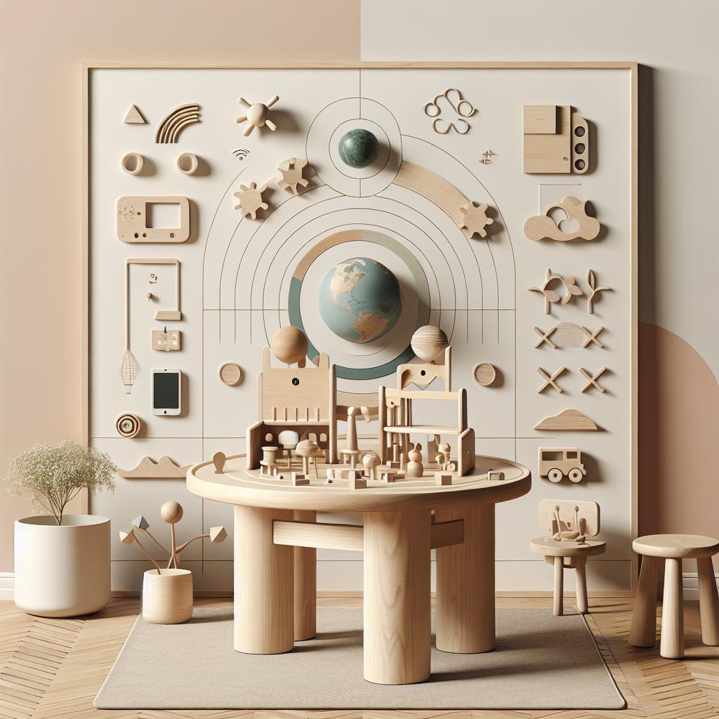 Mesa Montessori de madera: 5 beneficios clave para el desarrollo infantil