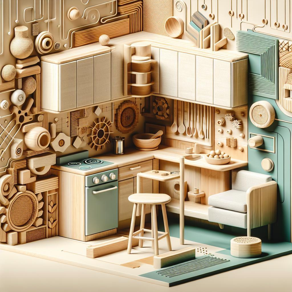 5 beneficios clave de la cocina montessori de madera para niños