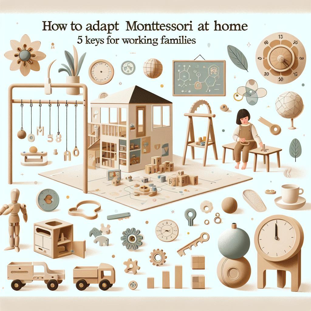 Cómo adaptar Montessori en casa: 5 claves para familias trabajadoras