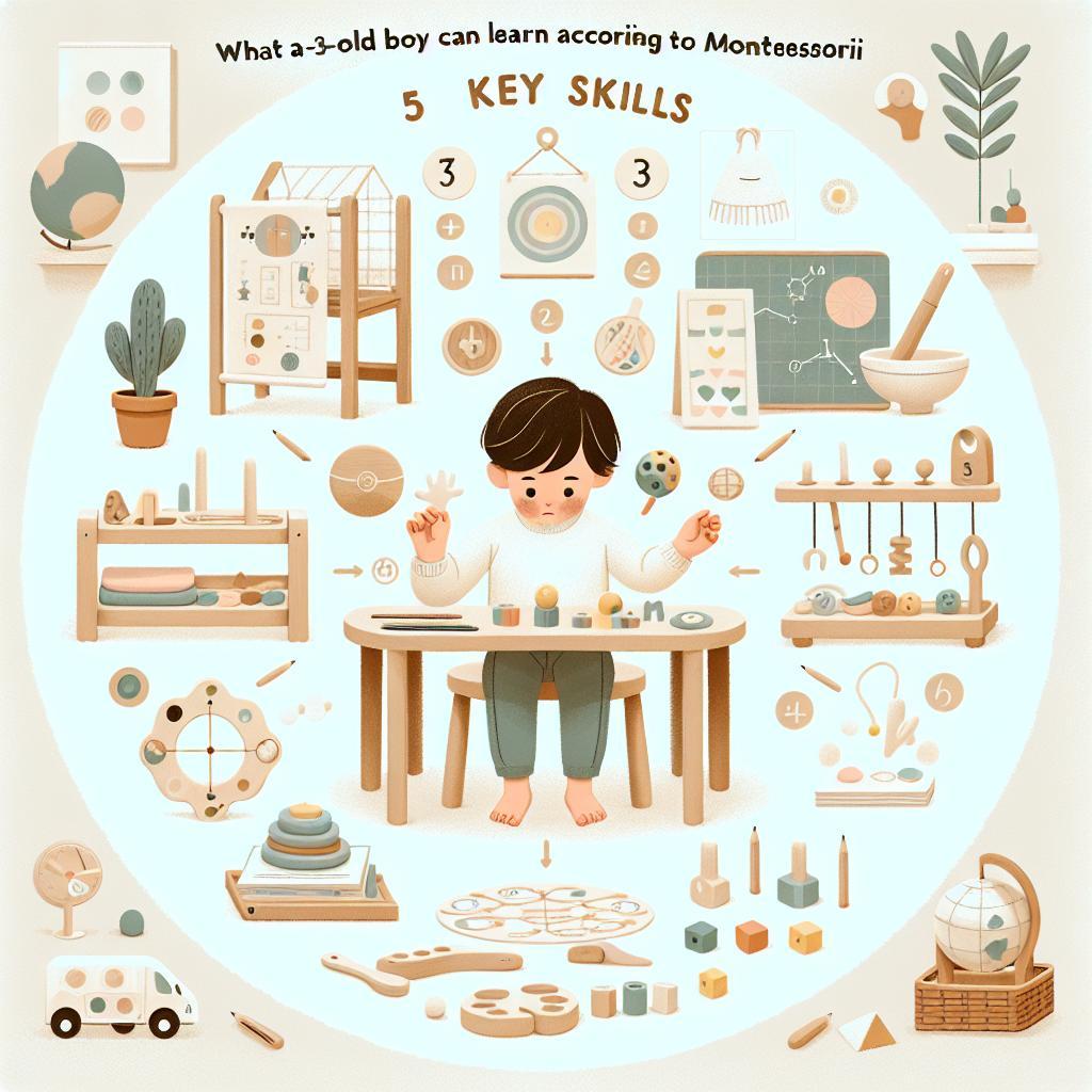 Lo que un niño de 3 años puede lograr solo según Montessori: 5 habilidades clave