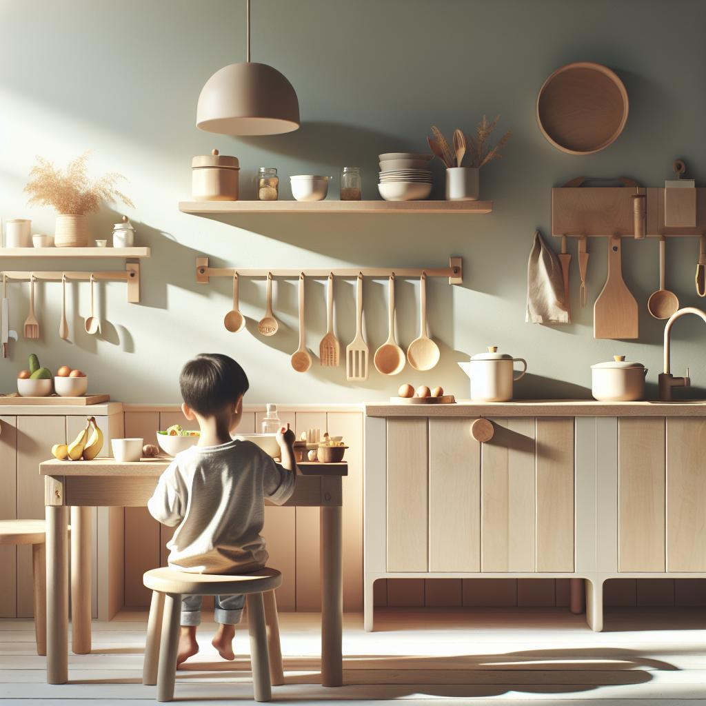 La mesa Montessori: 5 beneficios de involucrar a niños en la cocina